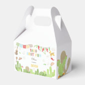Taco over 'fun fiesta mexican kids verjaardag bedankdoosjes (Achterkant)