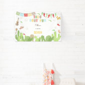 Taco over 'fun fiesta mexican kids verjaardag spandoek (Insitu)