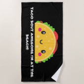 Taco over geweldige badhanddoek (Voorkant)