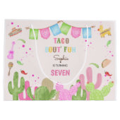 Taco over leuke fiësta Mexicaanse kinderen verjaar Groot Cadeauzakje (Achterkant)