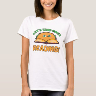 Taco Over Lezen Leuk Boek Lover Cartoon T-shirt