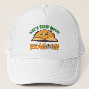 Taco Over Lezen Leuke Cartoon Boek Kunst Trucker Pet