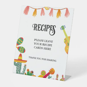 Taco over Liefde cactus Taco Recepten Kaart Tafelt Reclamebord Met Voetstuk