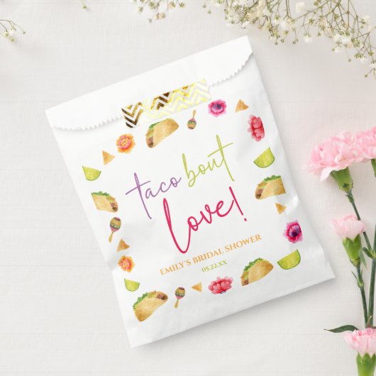 Taco Over Liefde! Fiesta Bruiloftsfeest Bedankzakje (Gezegeld)