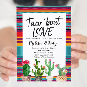 Taco Over Liefde Koppels Douche Uitnodiging
