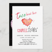 TACO OVER LIEFDE Moderne Plezierige Trouwfeest Fie Kaart (Voorkant / Achterkant)