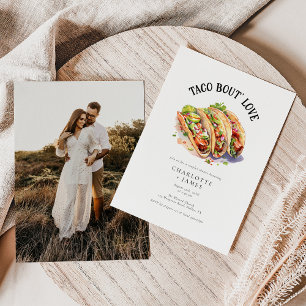 Taco Over Liefde Waterverf Koppels Vrijgezellenfee Kaart