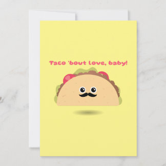 Taco Over Love Baby Valentijnsdag Feestdagenkaart