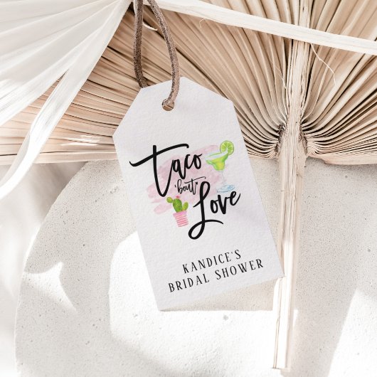 Taco Over Love Bruiloft Feest Cadeaulabel