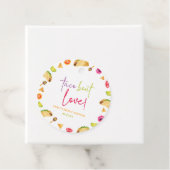Taco Over Love! Fiesta Bruiloft Feest Bedankjes Labels (In situ)