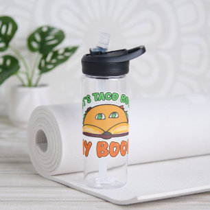 Taco over mijn boek Grappige auteur Promotie Kunst Waterfles