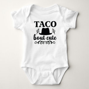 "Taco over schattig" grappig baby bodysuit