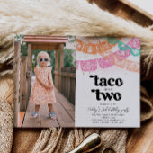 Taco over twee verjaardagsuitnodiging kaart