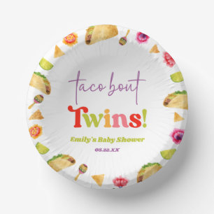 Taco over tweelingen! Fiesta-Baby shower Papieren Kommen