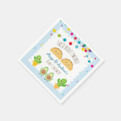 Taco over tweelingen! Fiesta Twin Boy Baby shower Servet (Hoek)