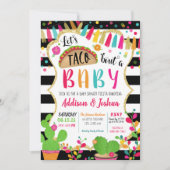 Taco parle d'une invitation Baby shower (Devant)