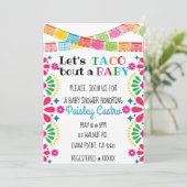 Taco parle d'une invitation pour bébé (Debout devant)
