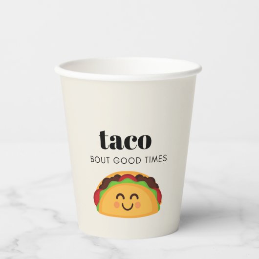 Taco Party Cups Papieren Bekers (Voorkant)