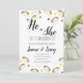 Taco Party Gender onthullen hem of zij FIESTA Kaart (Staand voorkant)