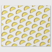 Taco Patroon Crème Cadeaupapier (Vlak)