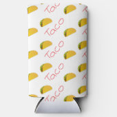 Taco patroon met rode tekst op wit (Voorkant)