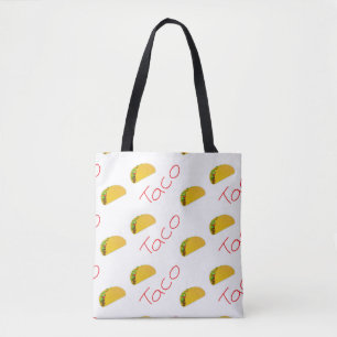 Taco-patroon op draagtas