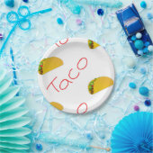 Taco-patroon op papieren bordje (Feest)