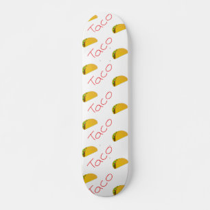 Taco-patroon op skateboard