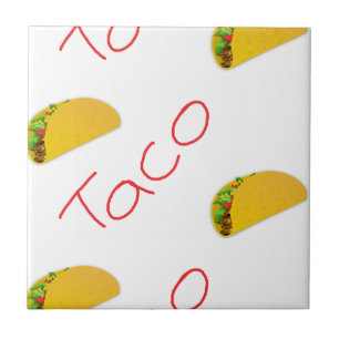 Taco-patroon op tegeltje