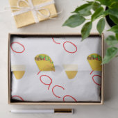 Taco-patroon op tissuepapier (Geschenk)