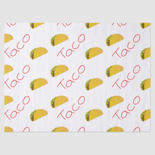 Taco-patroon op tissuepapier (Voorkant)