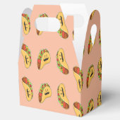 Taco-patroon van het karakter van levensmiddelen bedankdoosjes (Geopend)