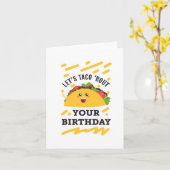 Taco Puns carte d'anniversaire (Fleur jaune)
