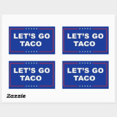 Taco Rechthoekige Sticker (Vel)