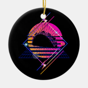 Taco Retro Mexicaans Eten Dinsdag Vintage 80s Vapo Keramisch Ornament