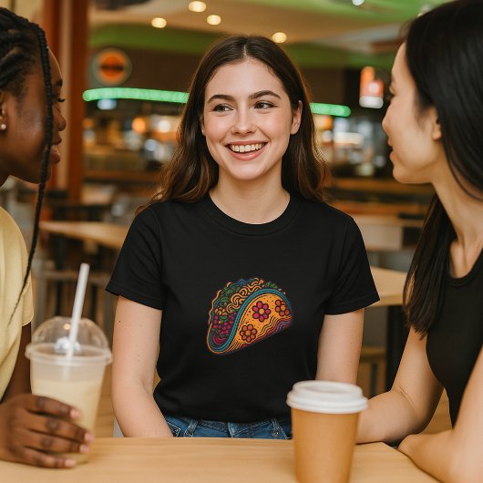 Taco Retro Psychedelic Art T-shirt