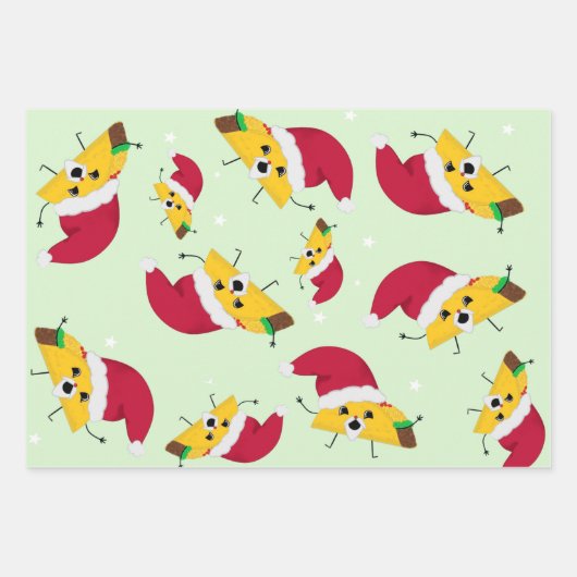 Taco Santa Wrapping Paper Sheets (Voorkant)
