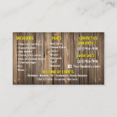 Taco Service Visitekaartjes (Achterkant)