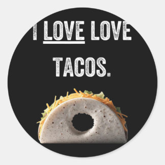 Taco Shirten voor Heren Funny Cinco de Mayo Mexica Ronde Sticker