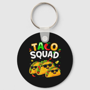 Taco Squad Grappig eten voor kinderen Jongen Vrouw Sleutelhanger
