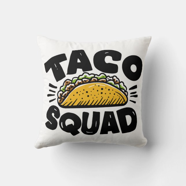 Taco Squad Kussen (Achterkant)