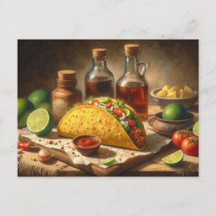 Taco Stilleven geïnspireerd Briefkaart