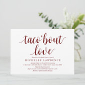 taco sur l'amour, Invitation de douche nuptiale mo (Debout devant)