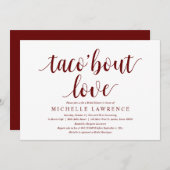 taco sur l'amour, Invitation de douche nuptiale mo (Devant / Derrière)