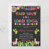 Taco sur une invitation à une fête de révélation d (Devant)