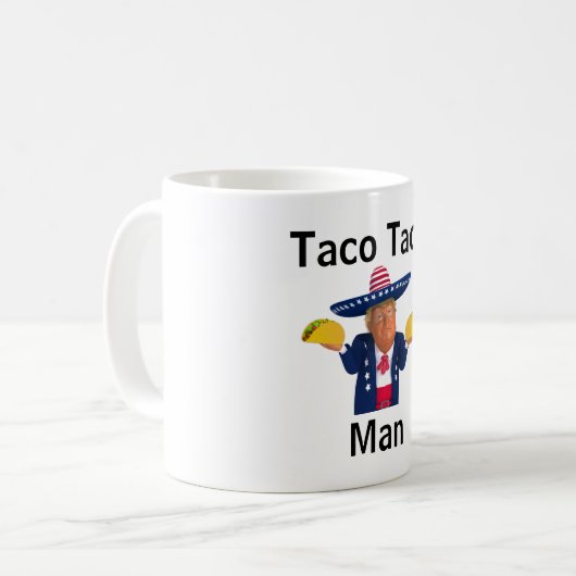 Taco Taco Man Coffee Mok (Voorkant links)