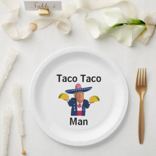 Taco Taco Man Paper Bord