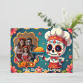 💀 Taco "Til Tombstone wenskaart Kaart (Staand voorkant)