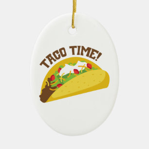 Taco Time Keramisch Ornament