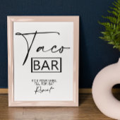 Taco-trouwbord 8x10 poster